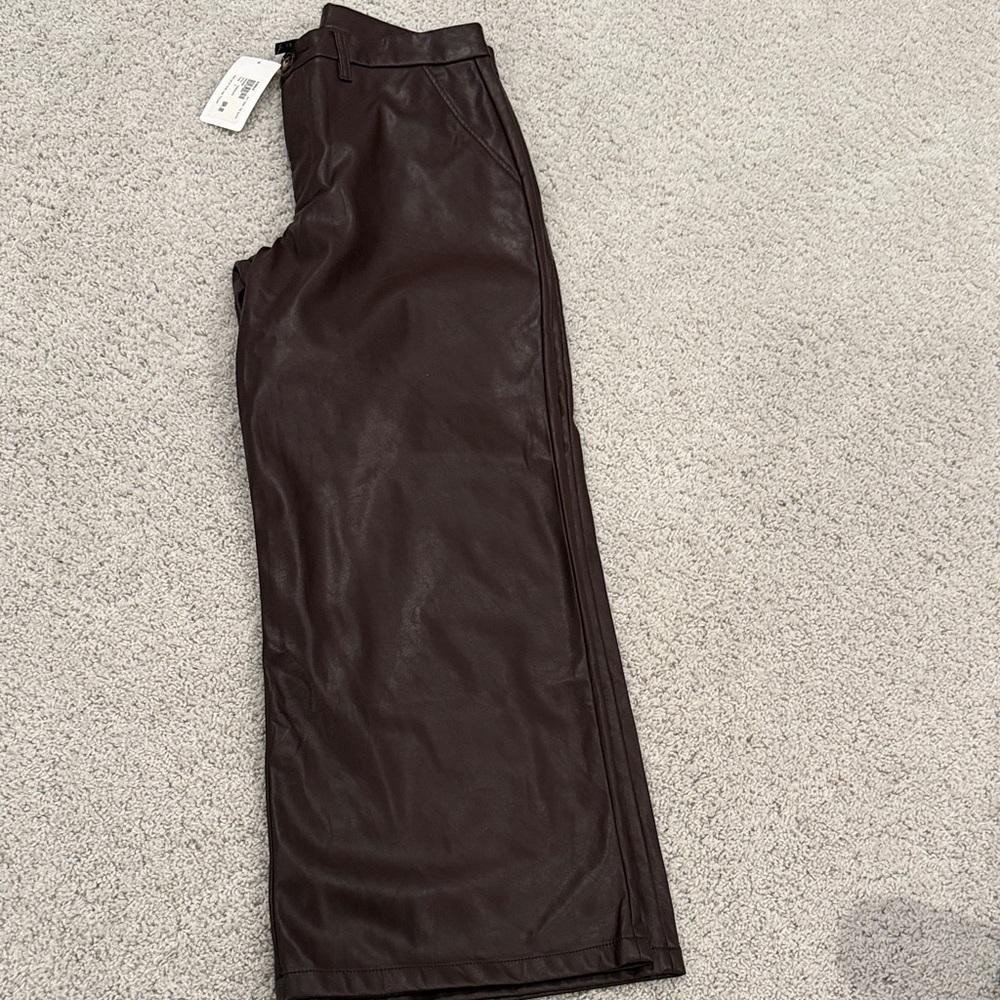 Evereve Women's Dark Brown Wide Leg Pants